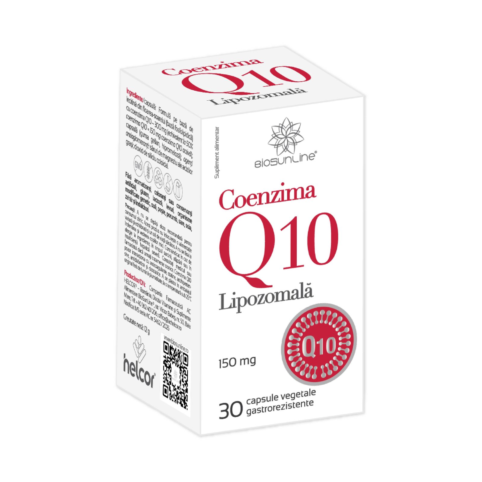 Coenzima Q10 Lipozomala pentru vitalitate
